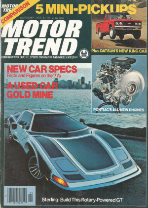 MOTOR TREND 1976 NOV - MAZDA/STERLING, SCIROCCO